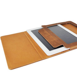 Etuis cuir 2 marron pour IPAD 2