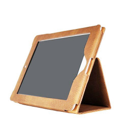 Etuis cuir 2 marron pour IPAD 2