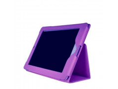 Etuis cuir 2 mauve pour IPAD 2