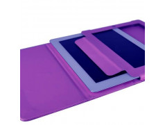 Etuis cuir 2 mauve pour IPAD 2