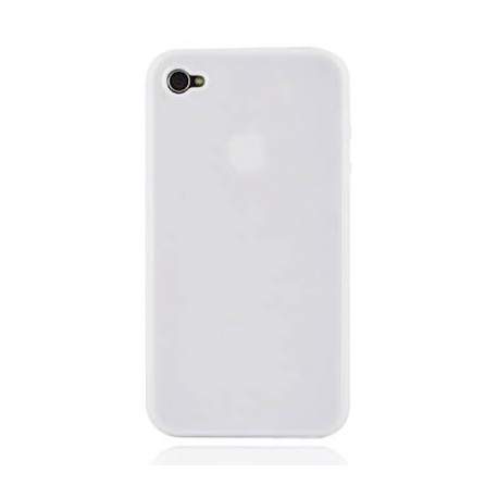 Coque silicone blanche pour Iphone 4S