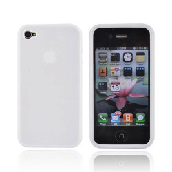 Coque silicone blanche pour Iphone 4S