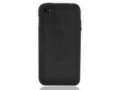 Coque silicone noire pour Iphone 4S