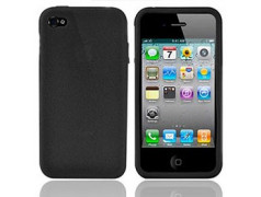 Coque silicone noire pour Iphone 4S