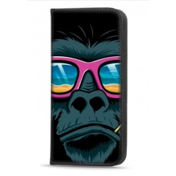Etui portefeuille Monkey pour iPhone 14 Plus
