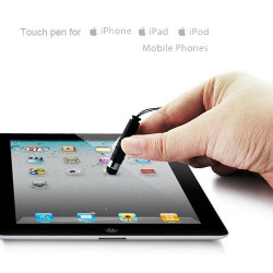  MINI Stylet noir pour Iphone,ipad et Ipod touch .