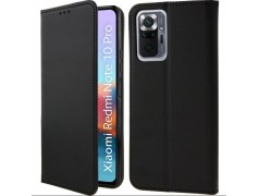 Etui portefeuille noir pour Xiaomi Redmi note 10 Pro