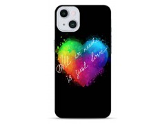 Coque Coeur Fluo en gel pour iPhone 15