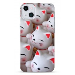 Coque Chat manga en gel pour iPhone 15