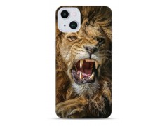 Coque Lion rugissant en gel pour iPhone 15 plus