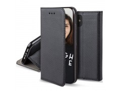 Etui rabattable noir portefeuille pour iPhone 15