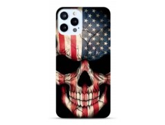 Coque US Skull en gel pour iPhone 15 Pro