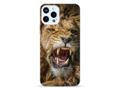 Coque Lion rugissant en gel pour iPhone 15 Pro