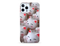 Coque Manga cat en gel pour iPhone 15 Pro