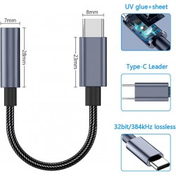 Adaptateur audio type C vers jack