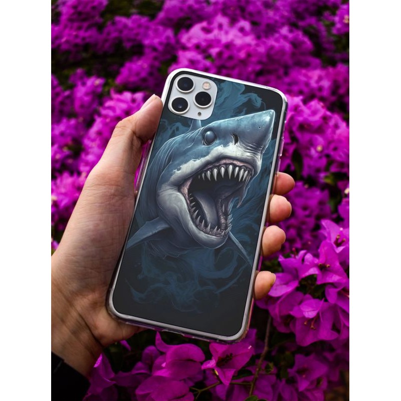 Coque Requin 2 en gel pour iPhone 15 Pro max