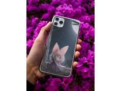 Coque Souris chat en gel pour iPhone 15 Pro max