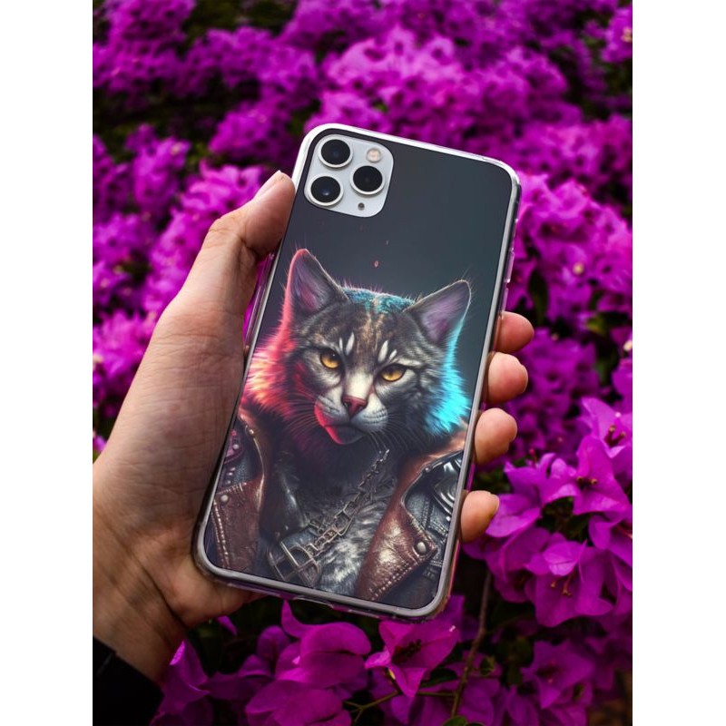 Coque Chat perfecto en gel pour iPhone 15 Pro max