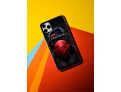 Coque Bandana rouge en gel pour iPhone 15 Pro max