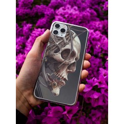 Coque Metal skull en gel pour iPhone 15 Pro max