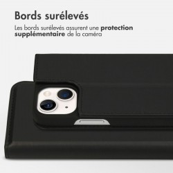 Etui noir portefeuille pour iPhone 13