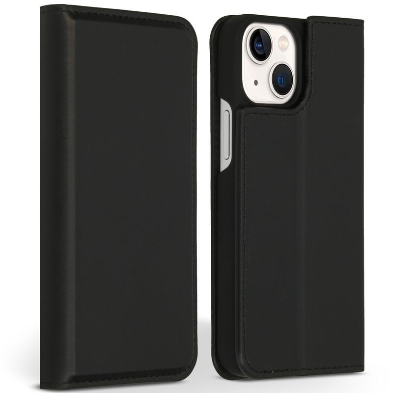 Etui noir portefeuille pour iPhone 15