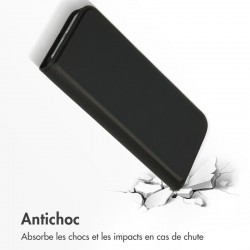 Etui noir portefeuille pour iPhone 15 Plus