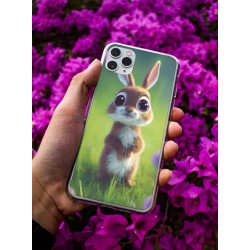 Coque Lapinou en gel pour iPhone 15 Pro