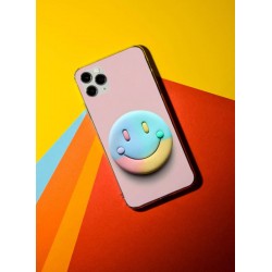 Coque Smiley rainbow en gel pour iPhone 15 Pro