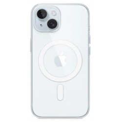 Coque transparente compatible Magsafe pour iPhone 15+