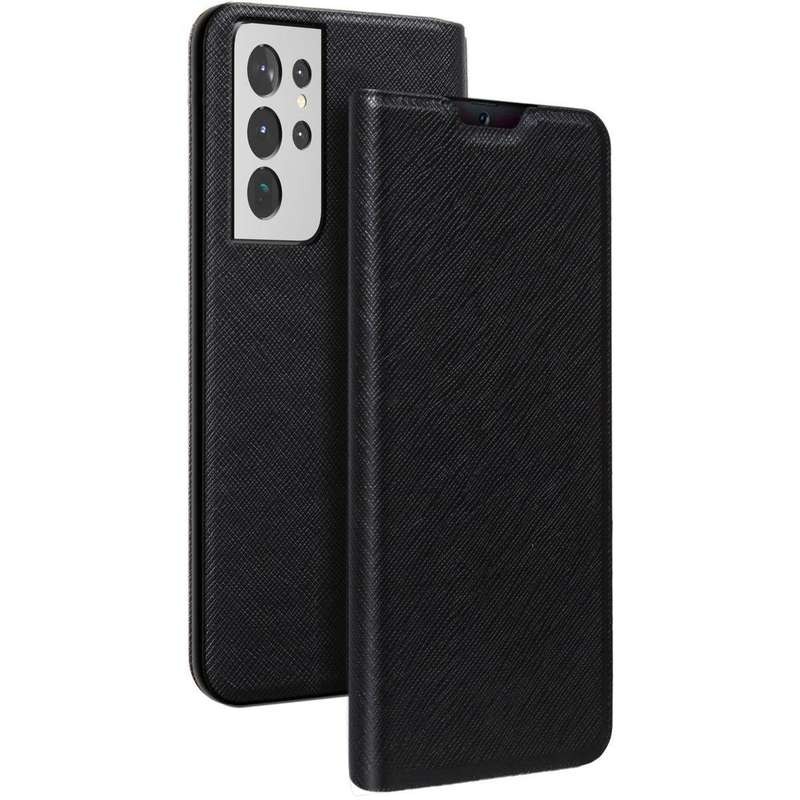 Etui portefeuille noir pour SAMSUNG GALAXY S24 ultra