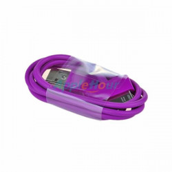 Câble USB mauve pour Iphone, Ipad et Ipod .