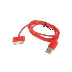 Câble USB rouge pour Iphone, Ipad et Ipod .