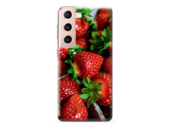 Coque Fraises en gel pour SAMSUNG GALAXY S25+