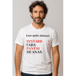 Tee-shirt niçois Lou quiz nissart Homme Taille XL