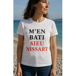 Tee-shirt niçois M'en bati sieu nissart Femme Taille L