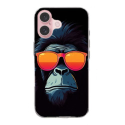 Coque singe en gel pour iPhone 17