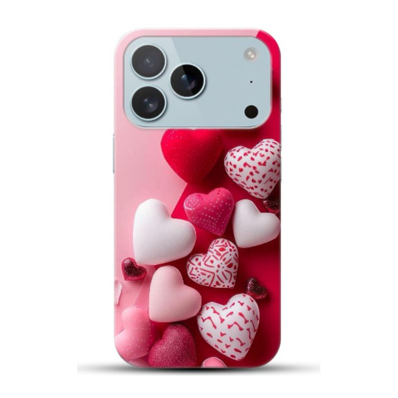 Coque Coeurs en gel pour iPhone 17 Pro MAX