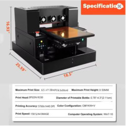 Imprimante UV A4 XP600 – Impression professionnelle