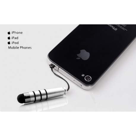  MINI Stylet argente pour Iphone,ipad et Ipod touch .