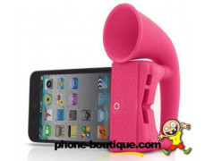 Support amplificateur rose pour Iphone 4 et 4S