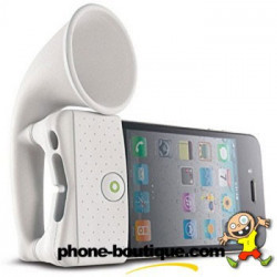 Support amplificateur blanc pour Iphone 4 et 4S