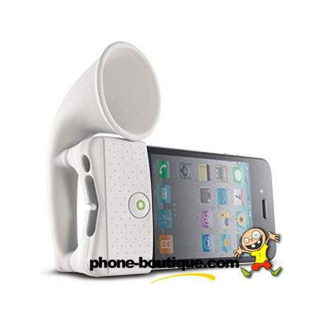 Support amplificateur blanc pour Iphone 4 et 4S