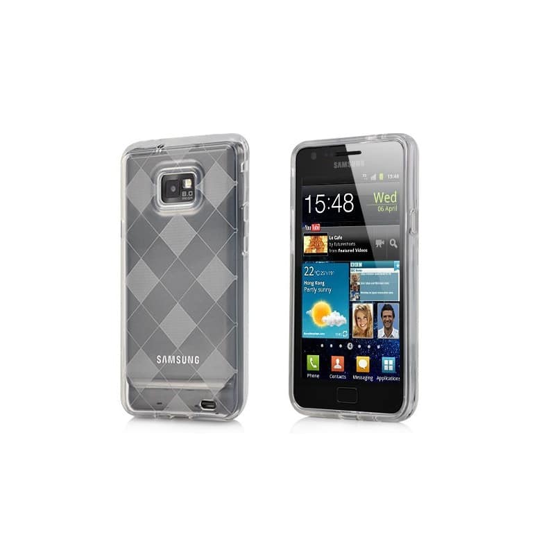 Coque DAMIER transparente pour samsung galaxy S2 Coque DAMIER transparente pour samsung galaxy S2